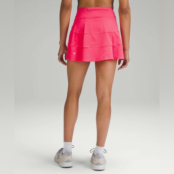 Lululemon Pace Rival Mid-Rise Skirt *Long Lip Gloss Pink Size 6 Tennis Golf - Picture 3 of 8